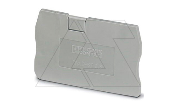 Крышка концевая D-ST 2,5 /2,2mm, для пружинных клемм ST 2,5, серая Крышка концевая D-ST 2,5 /2,2mm, для пружинных клемм ST 2,5, серая