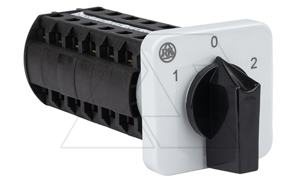 Переключатель BS 16 78 U, 7P, 20A, тип 1-0-2 (60°), 7NO на 1_2, на дверь, фронт IP40 Переключатель BS 16 78 U, 7P, 20A, тип 1-0-2 (60°), 7NO на 1_2, на дверь, фронт IP40