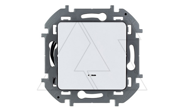 Inspiria - Переключатель на 2 направления с подсветкой (белый) Inspiria - Переключатель на 2 направления с подсветкой (белый)