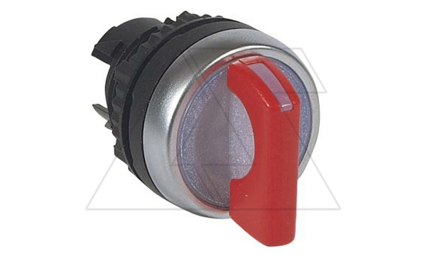 Osmoz - Переключатель с подсветкой, 2 положения с фиксацией, 45°(12-2 час.), M22, IP66, красный