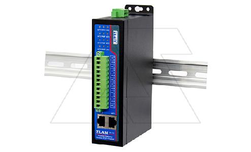 Преобразователь интерфейсов (протоколов) ZLAN9913-M, Modbus RTU в Profinet IO slave, 4xRS-485, 2xEthernet, 24VDC, DIN35