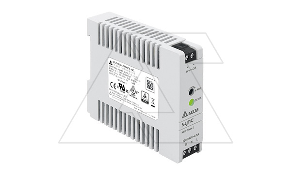 Блок питания импульсный Sync, 15W, 3А, 85_264VAC(120_375VDC) / 5VDC, DIN35, винт.клеммы, пл.корпус
