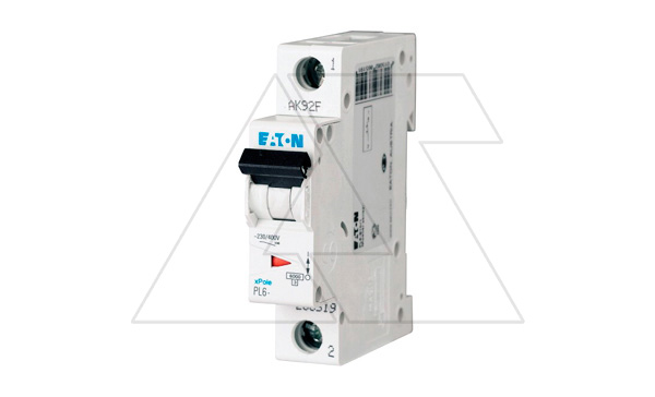Авт. выключатель PL6-D40/1, 1P, 40A, хар-ка D, 6kA, 1M