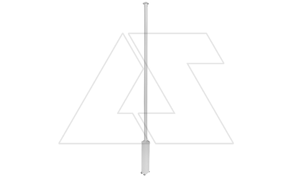 Колонна Snap-On 3,35m, основание 0,68m на 4 секции, корпус из алюминия, крышка ПВХ, цвет белый