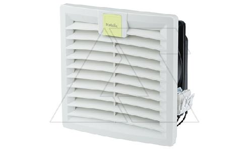 Вентилятор с фильтром SFE откидной 14Вт, 23м3/ч, 230VAC, габариты 127x127x54мм, вырез 92x92мм, IP54, RAL7035