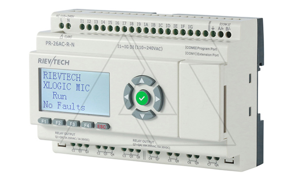 Программируемый логический контроллер PR-26AC-R-N, 110_240VAC, 16DI, 10 RO, RTC, SD, RS485, Ethernet, ЖКИ