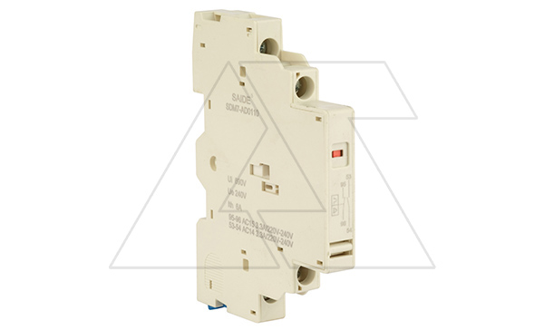 Блок-контакт сигнальный+вспом. SDM7-AD0110, 1NC+1NO, 0.3A(240V AC15)/1A(24V DC13), боковой монтаж слева, для SDM7-32