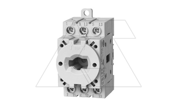 Выключатель нагрузки 63А, 3P, монтаж на перегородку, без рукоятки Выключатель нагрузки 63А, 3P, монтаж на перегородку, без рукоятки