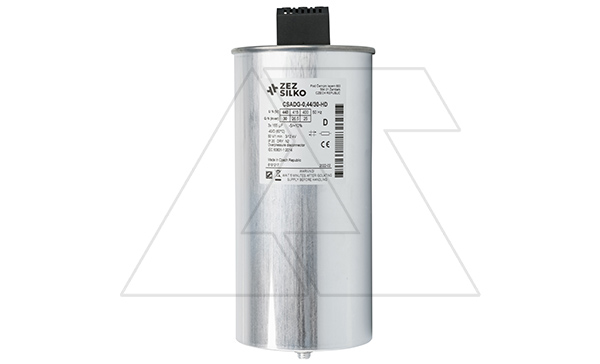 Конденсатор CSADG-0,44/30-HD, трехфазный, 30kVAr(440VAC), 25kVAr(400VAC), MKP заполненный газом, клеммник S=25mm², тяжелый режим, IP20