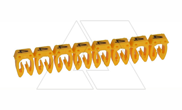 Маркер CAB3 d=1.5-2.5mm - "4" (желтый) упак.1200 шт