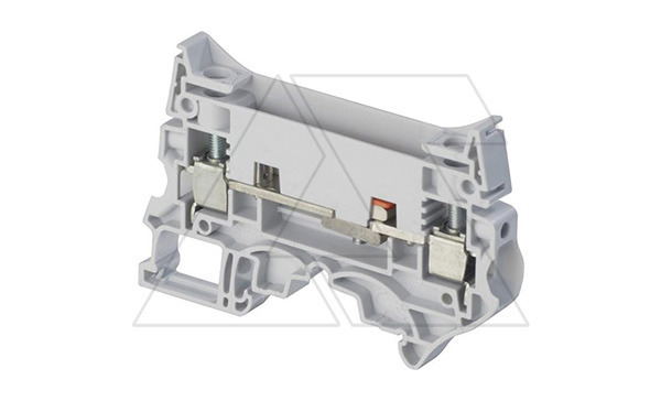 Клемма TE ZS10-ST-1/8 винтовой зажим, для цепей измерения, 2 тест. гнезда, 50А, 630В, серый Клемма TE ZS10-ST-1/8 винтовой зажим, для цепей измерения, 2 тест. гнезда, 50А, 630В, серый