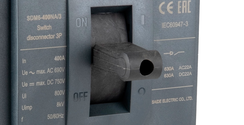 Saide Версия MCCB без расцепителя (NA) – выключатели-разъединители