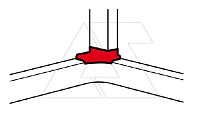 DLP - Отвод угловой для кабель-канала 50х105(применяется вместе с вн. углом 10602)