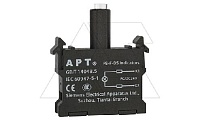 Блок индикатора, красный, LED, 220VAC/DC, монтаж на адаптер, для PB1 и PB3 серий