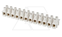 Клеммник T85 разрезаемый, 12шт, 57A 10mm², 450VAC, GWT850, полипропилен, белый, CONNECTO