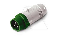Разъем пром. силовой CEE кабельный, штекер, 32A, 3P 4h, 20_25/40_50VAC 100_200Hz, IP44, серия IEC309