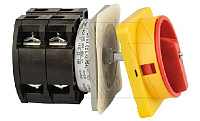 Переключатель BS 63 92 LK (IP54), аварийный, 4P, 63A, тип 0-1, 22kW(400VAC по АС-23), на дверь, красная блокируемая в 0 рукоятка, фронт IP54