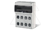 Щит комбинированный навесной M550, 24M + 8 гнезда под разъем 70x87(84x106), 550x477x150, IP66 серия DOMINO