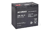 Батарея аккумуляторная Acumax AML55-12, 12V/55Ah, 200(203)x229x138 HxLxW, 17.3kg, 10-12лет