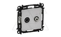 Valena Life - Розетка TV-SAT оконечная 10dB, 5-862MHz/950-2400MHz, алюминий (инд. упаковка)