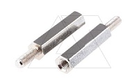Стойка металлическая резьбовая h=110mm, d=10mm, с резьбой M6