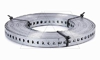 Лента 5055 LII17 FS RU монтажная перфорированная в карт. упак., 17x0,6мм, L=25м, перфор. Ø6,5мм, сталь, гальван. оцинк.