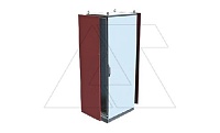Боковые панели NEO 1600x400мм (ВxГ), RAL7035, IP55, 2шт.