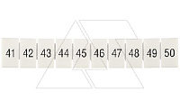 Маркировка клеммных модулей CA509/K5/H/41-50 для клемм 5mm, гориз. "41..50" (упак. 100шт.)