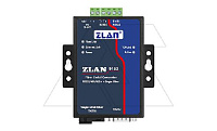 Оптоволоконный преобразователь ZLAN9153-5-EU (используется с ZLAN9153-3-EU), RS-232/Ethernet в одномодовое оптоволокно, разъем SC, 24VDC, EU, DIN35