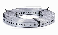 Лента 5055 LII17 FS RU монтажная перфорированная в карт. упак., 17x0,6мм, L=25м, перфор. Ø6,5мм, сталь, гальван. оцинк.