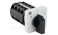 Переключатель BS 25 12 U, тип 0-Y-D (0-звезда-треугольник), 25А, 7.5kW(400VAC по АС-3) на дверь, фронт IP40