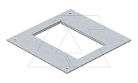 Крышка DUG 250-3 2 монтажного основания, с отверстием для лючка GES2, конв. оцинк.