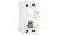 УЗО GYL9-2P-40A-100mA, 2P, 40A, 6 kA, 100mA, тип AC, 2M