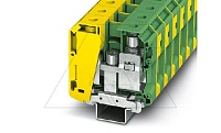 Клемма защитного проводника UKH 70-PE/S /20,3mm, винтовая, 2 присоед., 70(max 95)mm2, желто-зеленая