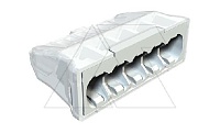 Клемма 61 525 LGR 5-контактная, до 2,5мм², 24A, 450V, серый, полиамид