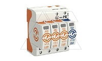 Разрядник V50-3+NPE-280, 4P, It(10/350)=50кА, It(8/20)=160кА, Up=1.3кВ, В+C