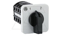 Переключатель BS 16 209 U, 4P, 20A, тип 1→0←2, 4NO на 1 и 2, 2NO замкнут в 0_1 и 0_2, на дверь, фронт IP40