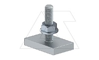 Болт 5022 M8x25 F с прямоугольной головкой, гайкой и шайбой, M8x25мм, гальван. оцинк.