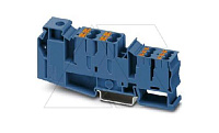 Клемма потенциальная PTU 35/4X6/6X2,5 BU /16,3mm, гибридная, 1 присоед. x35mm2, 4 присоед. x6mm2, 4 присоед. x2,5mm2, 105A, 1000V, синяя