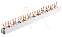 Шинка гребенчатая F-3L/1000/10, тип вилка, 3P-54Mod., 10mm², 63A, 230/415V, 1000mm