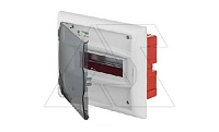 Щит встраив. ECO BOX 1x8M, N/PE 2x 2x16+5x10mm2, дымчатая пласт. дверь, белый RAL9003, 240x300x102mm, IP40 (стикерованный)