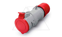 Разъем пром. силовой CEE кабельный, гнездо, 16A, 3P+E 6h, 380_415VAC 50/60Hz, IP44/IP54, серия OPTIMA