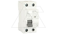 УЗО GYL9-2P-63A-100mA, 2P, 63A, 6 kA, 100mA, тип AC, 2M