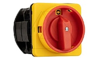 Переключатель BS 63 10 LK (IP54), аварийный, 3P, 63A, тип 0-1, 22kW(400VAC по АС-23), на дверь, красная блокируемая в 0 рукоятка, фронт IP54