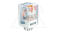 Реле R15-2013-23-1220-WTL, 3CO, 10A(250VAC), 220VDC, мех. инд., тест-кнопка, LED