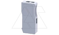 Клемма проходная CX2.5SN /5x18mm, пружинная, штекерный отвод, 2 присоед., 2,5(max 4)mm2, 24A, 500V, серая