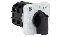 Переключатель BS 25 15 U, 20A, пуск и останов двигателя 0-1←START (45°), на дверь, фронт IP40