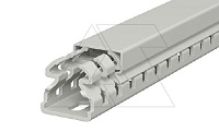 Перфокороб LKV 25025, органайзер для шкафов, 25 x 25 мм (глубина х ширина крышки), L=2000мм, RAL 7030 серый
