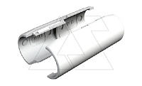 Муфта 2953 M M32 LGR соединительная, трубы Quick-Pipe разъемная, IP44, наружн. Ø38,7мм, серый, ПВХ