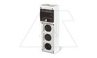 Щит комбинированный навесной BLOCK3, 6M + 3x 70x87(1x 84x106), 136x440x105mm, IK08, IP66, серия BLOCK